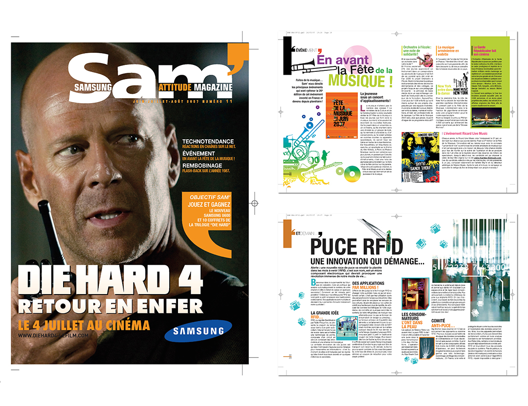 Mise en page Sam Magazine